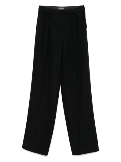 Emporio Armani Women's Shimmering Polyester Lurex Trousers