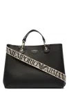 Emporio Armani Logo-debossed Tote Bag In Black