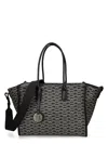 Emporio Armani Jacquard-logo-motif Tote Bag In Black