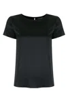 Emporio Armani Round-neck Cotton T-shirt In Blue