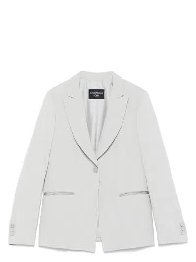 EMPORIO ARMANI WOMEN'S SINGLE-BREASTED BLAZER