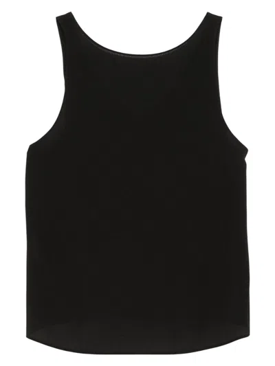EMPORIO ARMANI WOMEN'S SLEEVELESS COTTON BLEND TOP