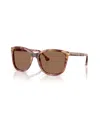 Emporio Armani 56mm Gradient Square Sunglasses In Brown