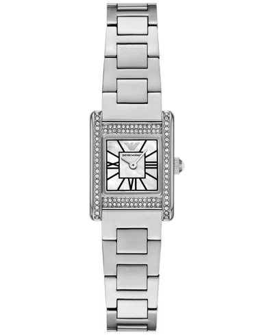 Emporio Armani Women's Stainless Steel Bracelet Watch 20mm In Silver