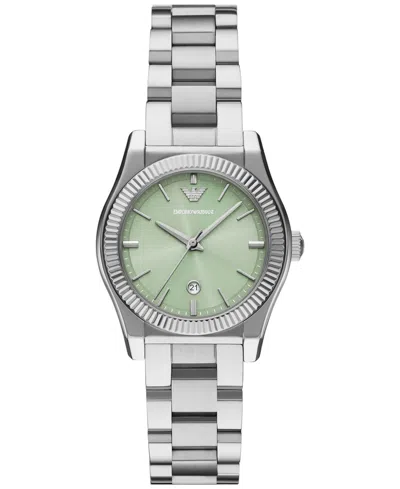 Emporio Armani Women's Stainless Steel Bracelet Watch 32mm In Silver