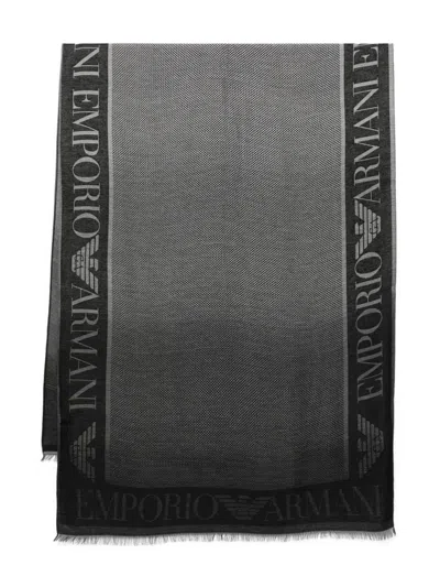 EMPORIO ARMANI WOMEN'S STOLE WITH GRADIENT MICRO CHECK MOTIF