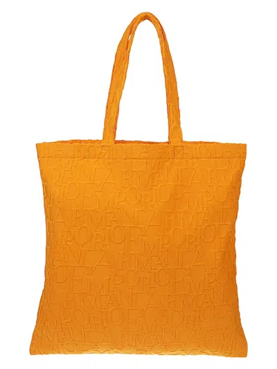 EMPORIO ARMANI WOMEN'S STRIPED BEACH TOTE