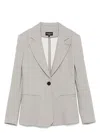 Emporio Armani Single-breasted Blazer With Flap Pockets