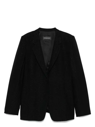 EMPORIO ARMANI WOMEN'S TAILORED SINGLE-BREASTED BLAZER JACKET