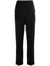Emporio Armani Tailored Trousers With Sharp Creased Detailing In Black