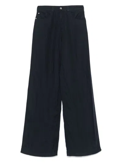 EMPORIO ARMANI WOMEN'S WIDE-LEG 100% LINEN TROUSERS