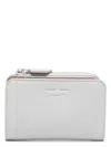 Emporio Armani Zipped Bifold Wallet In Light Grey
