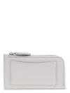 Emporio Armani Zipped Card Case In Light Grey