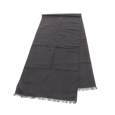 Pre-owned Emporio Armani Wool Acrylic Rayon Stole () In Black