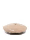 Emporio Armani Wool Basque Hat In Neutral