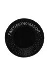 Emporio Armani Wool Basque Hat In Black