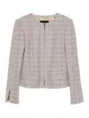 Emporio Armani Wool Blend Blazer Jacket In Black