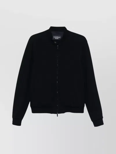 EMPORIO ARMANI WOOL BLEND BLOUSON JACKET