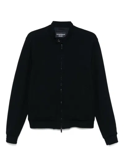 EMPORIO ARMANI EMPORIO ARMANI WOOL BLEND BLOUSON JACKET