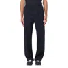 Emporio Armani Wool-blend Cloth Trousers In Blue