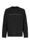 Emporio Armani Logo-print Sweater In Black