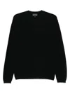 Emporio Armani Diamond Wool Blend Crewneck Sweater