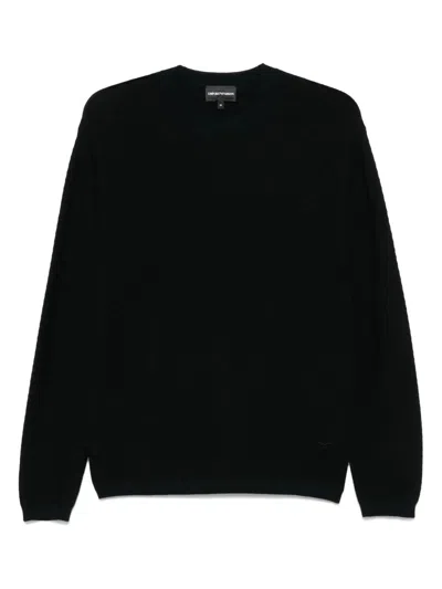 EMPORIO ARMANI EMPORIO ARMANI WOOL BLEND CREWNECK SWEATER