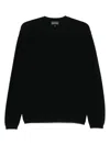 Emporio Armani Diamond Wool Blend Crewneck Sweater
