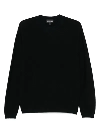 EMPORIO ARMANI WOOL BLEND CREWNECK SWEATER