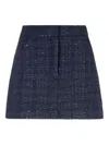 Emporio Armani Wool Blend Mini Skirt