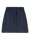 Emporio Armani Wool Blend Mini Skirt