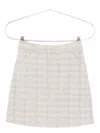 Emporio Armani Tweed Check-print Sequin-detail Mini Skirt