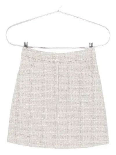 EMPORIO ARMANI WOOL BLEND MINI SKIRT
