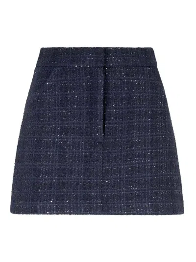 EMPORIO ARMANI WOOL BLEND MINI SKIRT