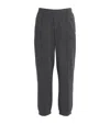 Emporio Armani Wool-blend Straight Sweatpants In Grey