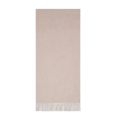 Emporio Armani Wool Cape With Signature Ea Logo Embroidery In Brown