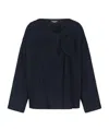 Emporio Armani Wool Casual Jacket In Blue