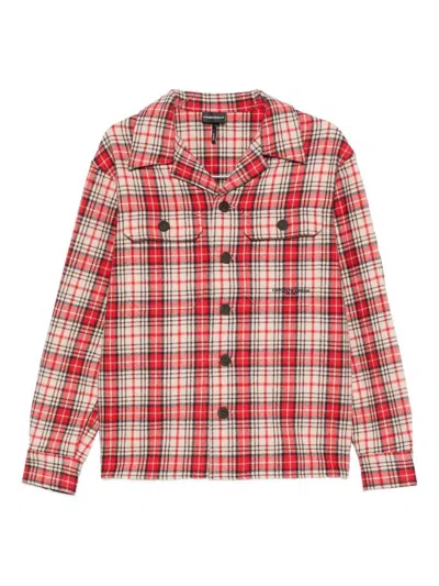 EMPORIO ARMANI EMPORIO ARMANI WOOL CHECKED SHIRT