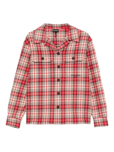 EMPORIO ARMANI EMPORIO ARMANI WOOL CHECKED SHIRT