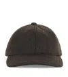 Emporio Armani Wool Cloth Baseball Cap In Green
