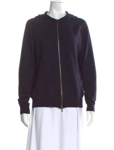 Pre-owned Emporio Armani Wool Crew Neck Sweater In Blue