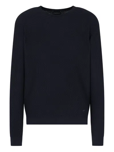 EMPORIO ARMANI EMPORIO ARMANI WOOL CREWNECK JUMPER