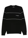 Emporio Armani Virgin-wool Jumper With Jacquard Logo