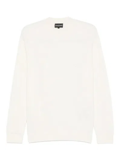 EMPORIO ARMANI SUÉTER CUELLO REDONDO - BLANCO