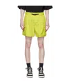 Emporio Armani Wool Gabardine Shorts In Nude