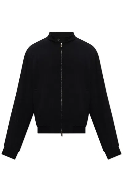 Emporio Armani Wool Jacket In Black