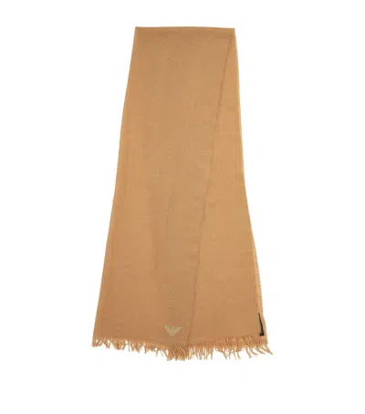 Emporio Armani Wool Logo Scarf