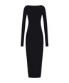 EMPORIO ARMANI WOOL MID-LENGTH PENDANT STRAIGHT DRESS