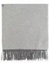 Emporio Armani Wool Scarf With Logo