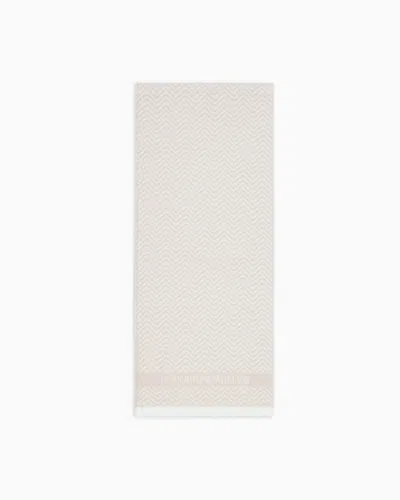 Emporio Armani Wool Scarf With Chevron Motif